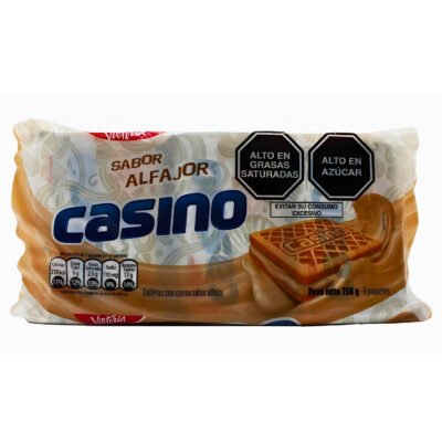 CASINO GALLETA SABOR ALFAJOR BOLSA 6 UNI 9.10 oz