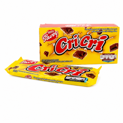 NESTLE SAVOY CRI CRI  CHOCOLATE CON LECHE Y TOSTADITAS DE ARROZ CAJA 5 U 615 g