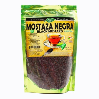 CHAPIS MOSTAZA NEGRA BOLSA 8 oz