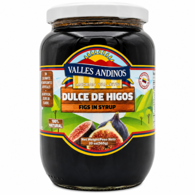 VALLES ANDINOS DULCE DE HIGOS FRASCO 20 oz