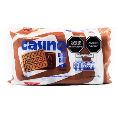 CASINO GALLETA SABOR CHOCOLATE BOLSA 6 UNI 9.10 oz