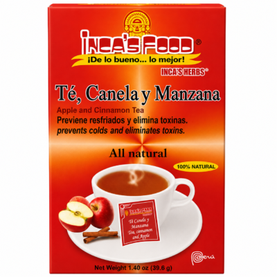 INCAS FOOD TE DE CANELA Y MANZANA 25 BOLSAS