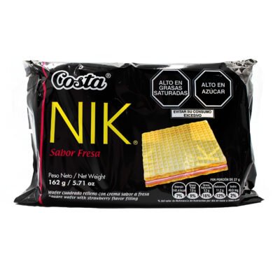 NIK WAFER SABOR FRESA BOLSA 5.71 oz