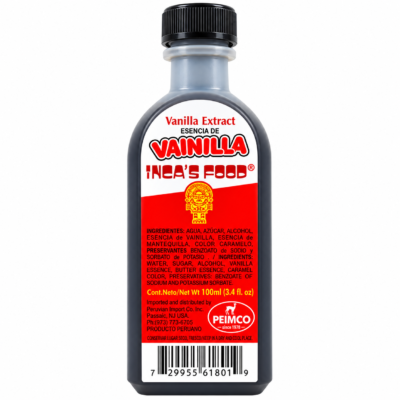 INCAS FOOD ESENCIA DE VAINILLA BOTELLA 3 oz