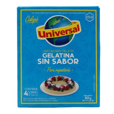 UNIVERSAL GELATINA SIN SABOR CAJA 1.05 oz