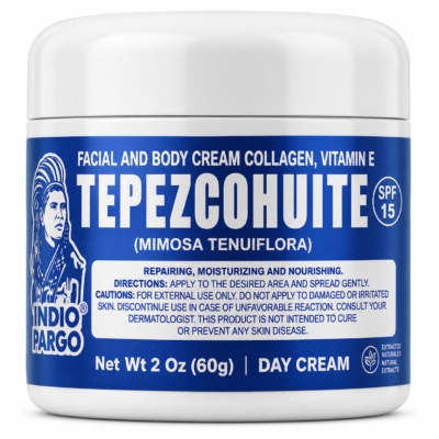 DEL INDIO PAPAGO CREMA TEPEZCOHUITE DE DIA BOTE 2.1 oz