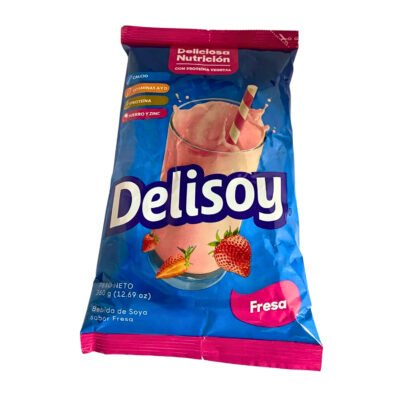 DELISOY BEBIDA DE SOYA FRESA BOLSA 12.69 oz
