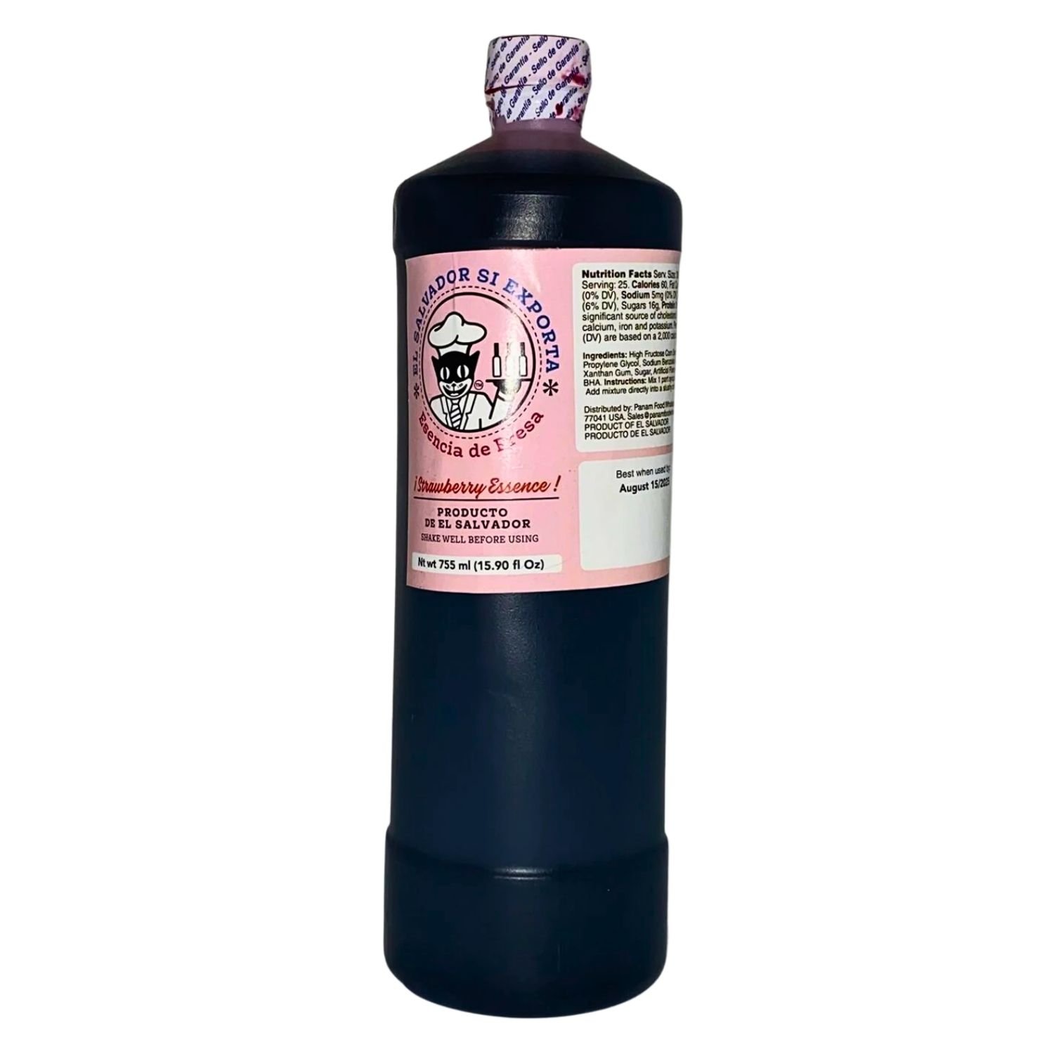 EL SALVADOR SI EXPORTA ESENCIA DE FRESA BOTE 15.9 oz