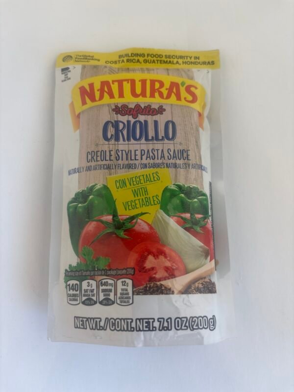 NATURAS SALSA SOFRITO CRIOLLO BOLSA 8 oz