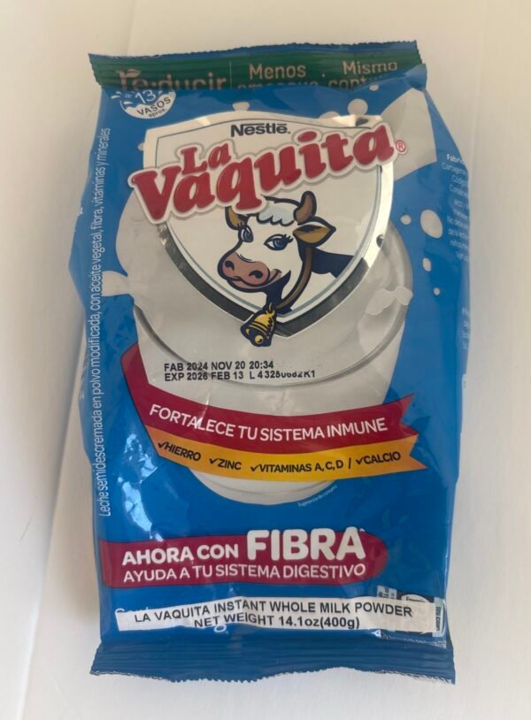 NESTLE LA VAQUITA LECHE EN POLVO BOLSA 14.1 oz