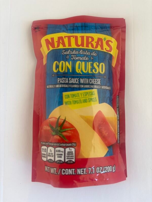 NATURAS SALSA DE QUESO BOLSA 7 oz