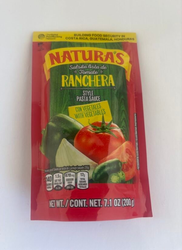 NATURAS SALSA RANCHERA BOLSA 8 oz (NATURAS SALSA RANCHERA BOLSA 8 oz)