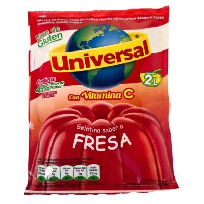 UNIVERSAL GELATINA DE FRESA BOLSA 5.3 oz