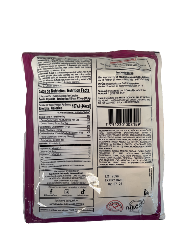 UNIVERSAL MAZAMORRA MORADA BOLSA 5.29 oz - Image 2