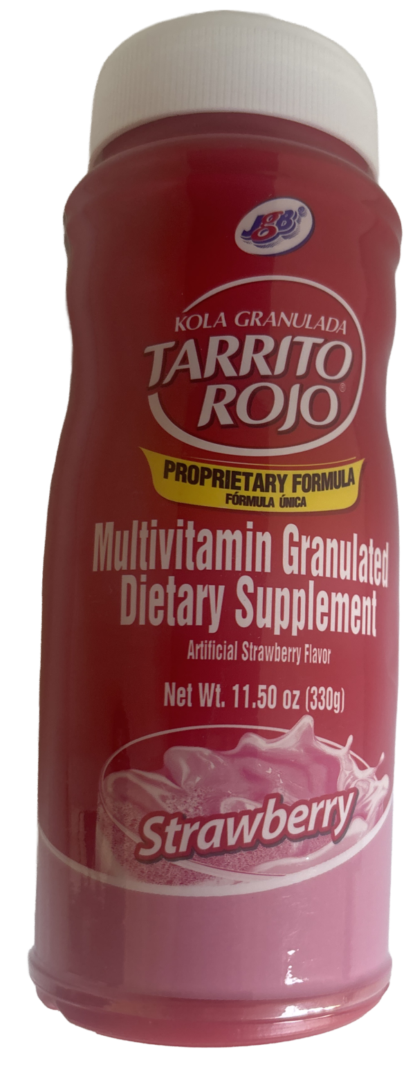 TARRITO ROJO KOLA GRANULADA DE FRESA BOTE 11.5 oz