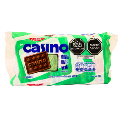 CASINO GALLETA SABOR CHOCOMENTA BOLSA 6 UNI 9.10 oz