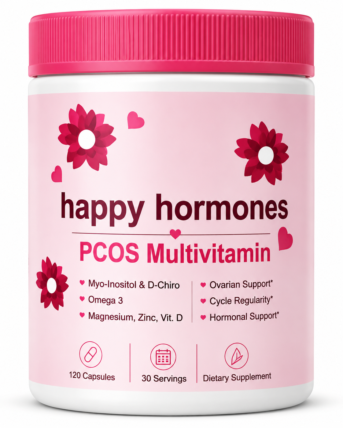 HAPPY HORMONES MULTIVITAMINICO BOTE 120 CAPS
