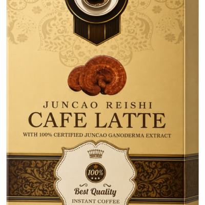 JUNCAO REISHI CAFE LATTE CAJA 14.8 oz