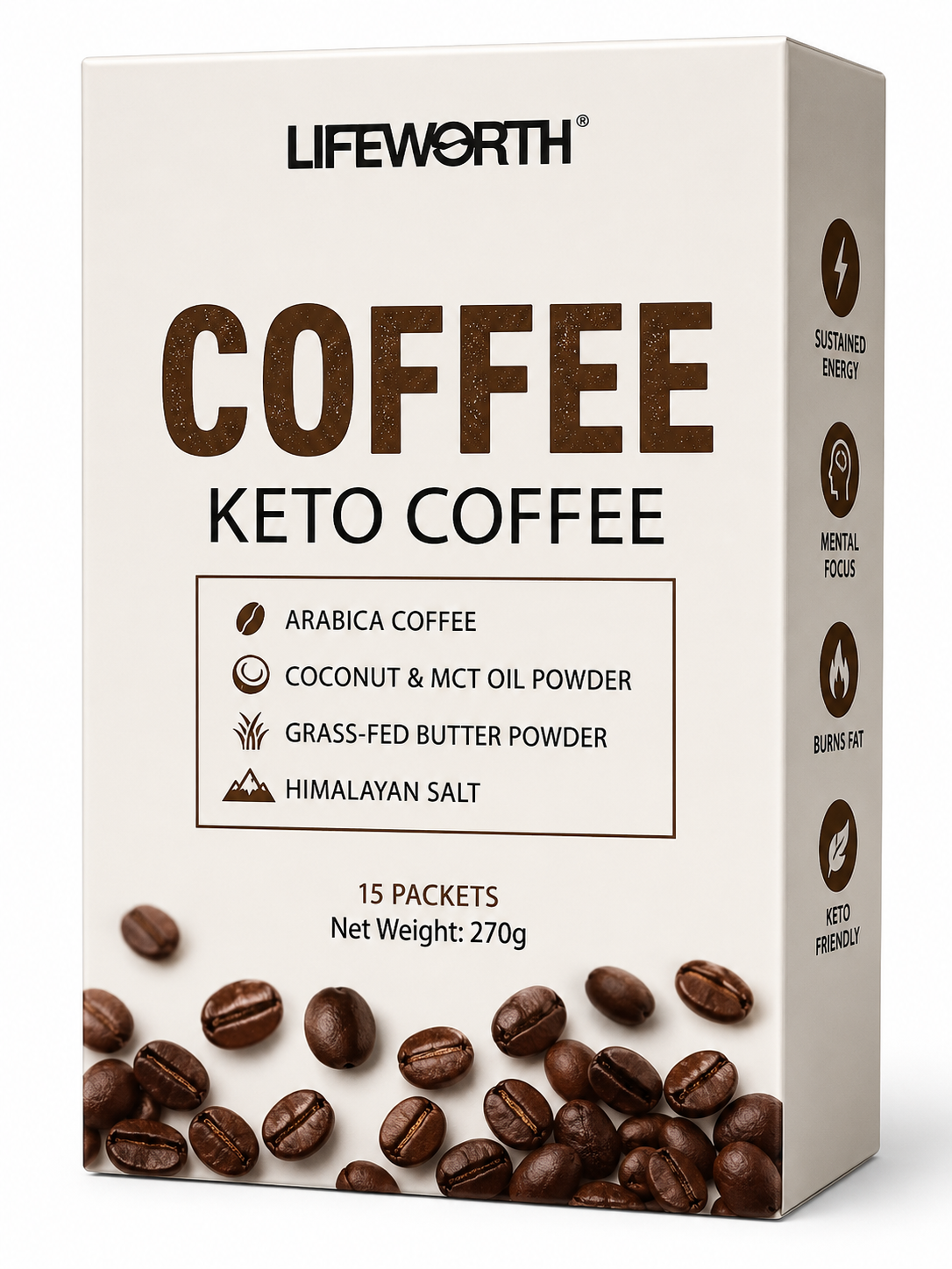 LIFEWORTH CAFE KETO CAJA 270 gr