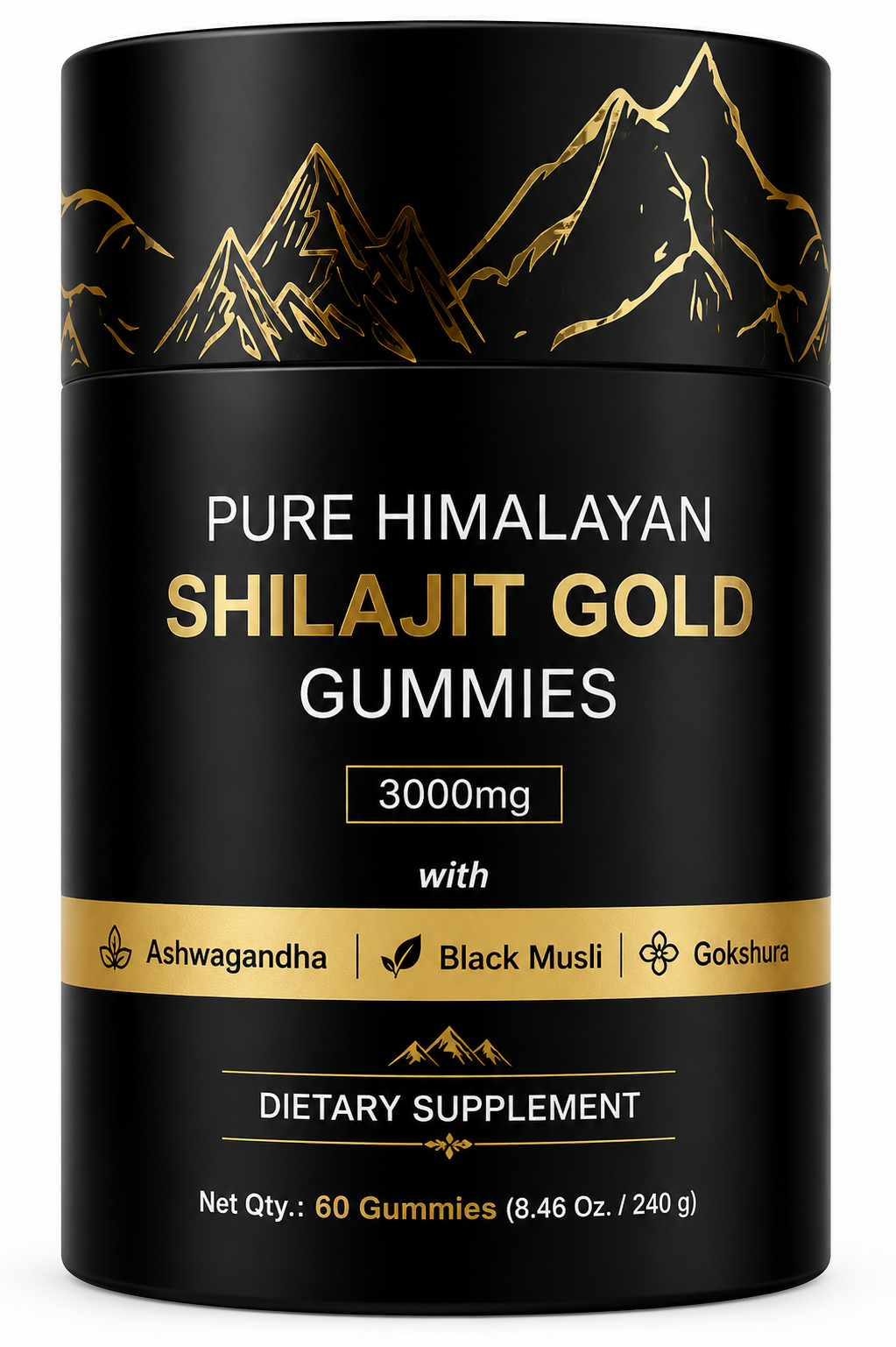 PURE HIMALAYAN SHILAJIT GOLD GUMMIES BOTE 8.46 oz