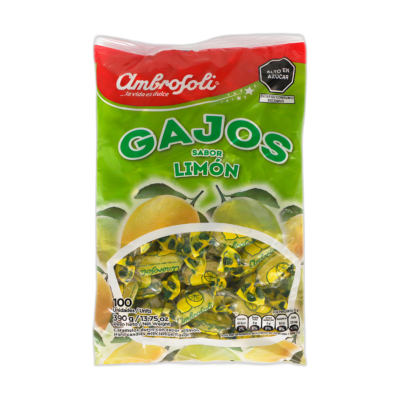 AMBROSOLI CARAMELOS GAJOS DE LIMON BOLSA 13.76 oz