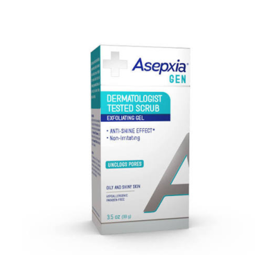 ASEPXIA GEN FACIAL EXFOLIATIN SCRUB GEL CAJA 3.5 oz
