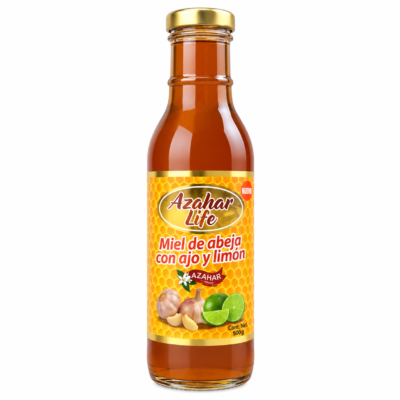 AZAHAR LIFE MIEL DE ABEJA CON AJO Y LIMON BOTELLA 17.64 OZ