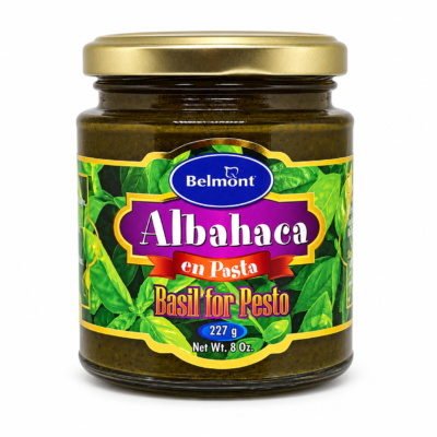 BELMONT ALBAHACA EN PASTA FRASCO 8 oz