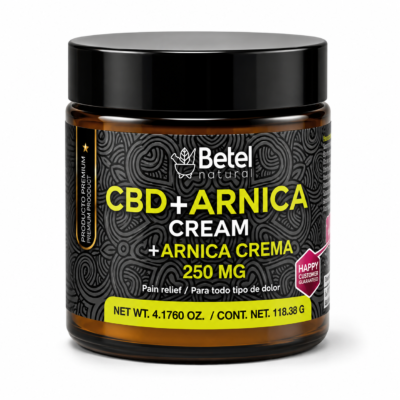 BETEL CREMA DE CBD CON ARNICA TARRO 4.1 OZ