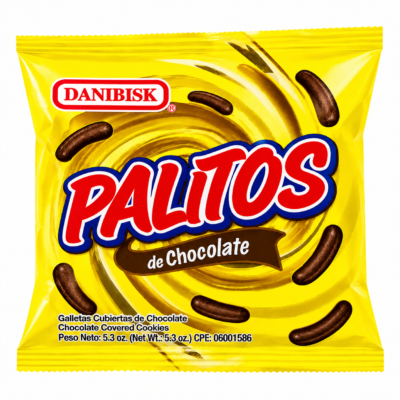 DANIBISK PALITOS CUBIERTOS DE CHOCOLATE BOLSA 5.3 oz