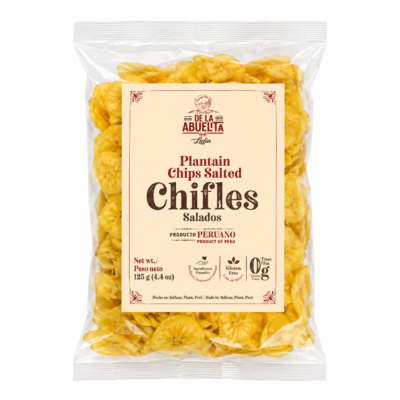 DE LA ABUELITA CHIFLES SALADOS BOLSA 125G