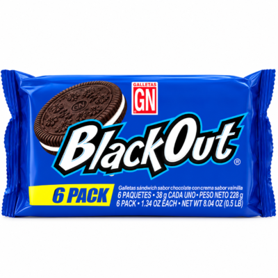 GN GALLETA BLACKOUT BOLSA 6 UNI 8.04 oz