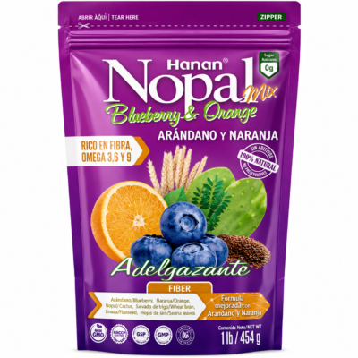 HANAN NOPALMIX ARANDANO Y NARANJA DOYPACK 1 Lb