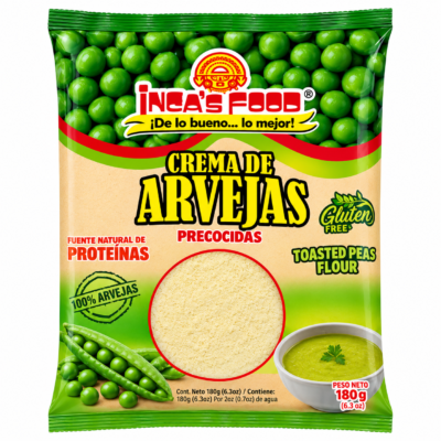 INCAS FOOD CREMA DE ARVEJAS BOLSA 6.3 oz