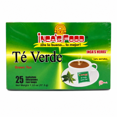 INCAS FOOD TE VERDE CAJA 25 BOLSAS