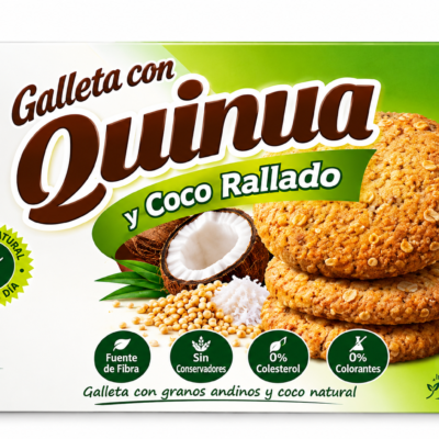 INCASUR GALLETA QUINOA Y COCO CAJA 6.3 oz
