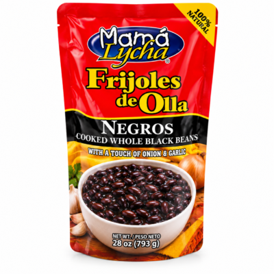 MAMA LYCHA FRIJOL ENTERO DE OLLA NEGROS DOYPACK 28 oz