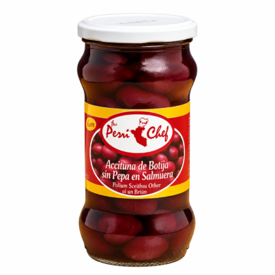 PERUCHEF ACEITUNA BOTIJA SIN PEPA FRASCO 20 oz