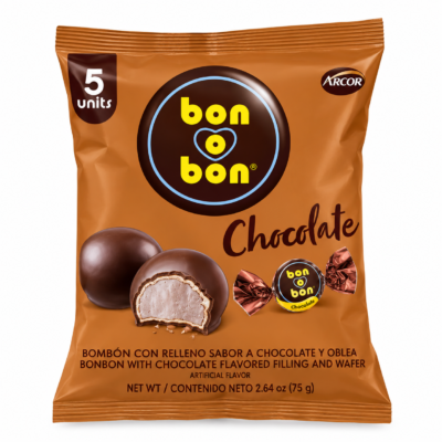 BON O BON CHOCOLATE BOLSA 5 UNITS 2.64 OZ