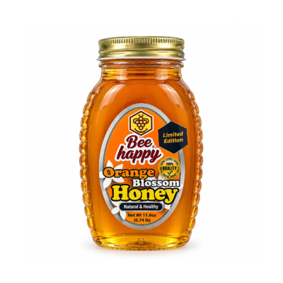 BEE HAPPY MIEL DE AZAHAR DE NARANJO FRASCO 11.8oz