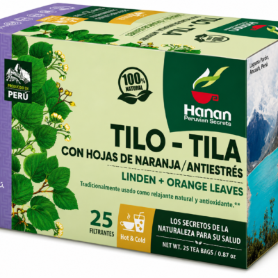 HANAN LINDEN TE TILO NARANJA CAJA 25 UNID