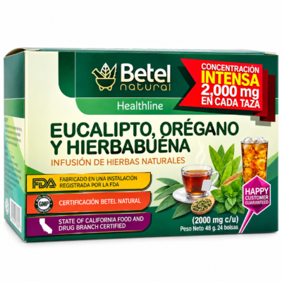 BETEL TE EUCALIPTO, OREGANO Y HIERBABUENA CAJA 24 BOLSAS
