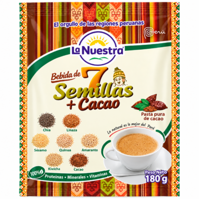 LA NUESTRA 7 SEMILLAS CACAO BOLSA 180 G