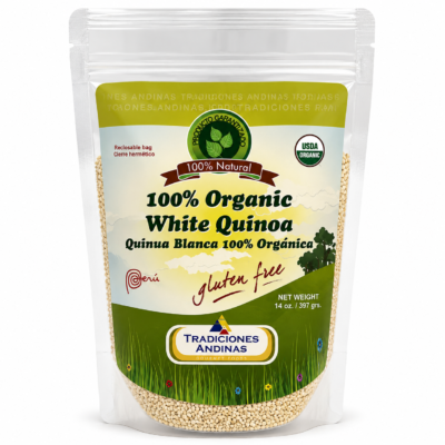 TRADICIONES ANDINAS QUINUA ORGANICA BOLSA 14 oz