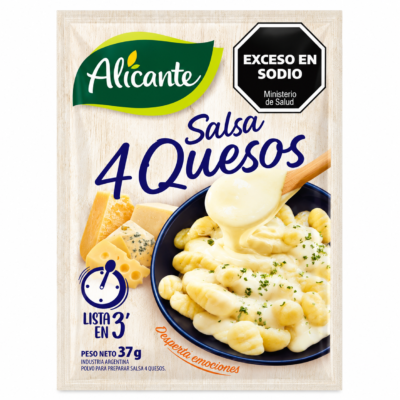 ALICANTE SALSA 4 QUESOS BOLSA 37G