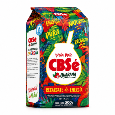 YERBA MATE CBSE GUARANA BOLSA 500G