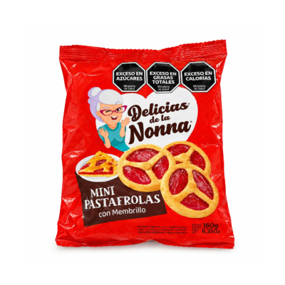 DELICIAS DE LA NONNA MINI PASTAFROLAS CON MENBRILLO BOLSA 6.35 OZ