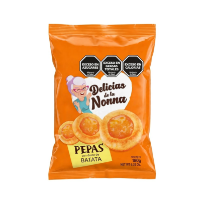 DELICIAS DE LA NONNA PEPAS CON DULCE DE BATATA BOLSA  6.35 oz