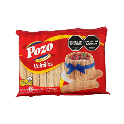 POZO GALLETAS VAINILLA BOLSA 12 UNID